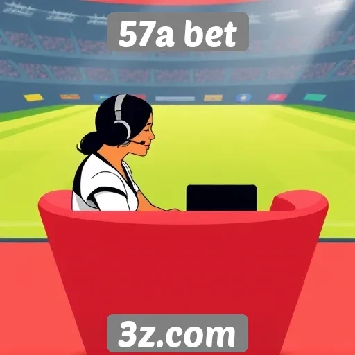 Atendimento ao cliente no site 57a bet